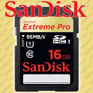GENUINE SanDisk 16GB Extreme Pro SDHC Memory 95MB/s 633X SD Class10 