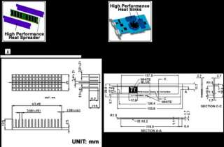 SDRAM DDR Memory Cooling Kit   4pcs set  