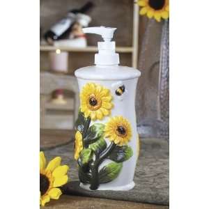  Sunflower Yellow Soap Dispenser, Lotion Jar