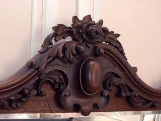 Shabby Vintage Chic Headboard French Mirror Rose Brown  