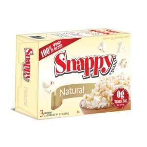 12/3 Pack Snappy Natural Microwave Popcorn