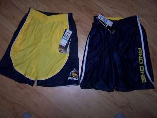 NWT AND1 BOYS BASKETBALL SHORTS REVERSIBLE 4 5/6 7 7X  