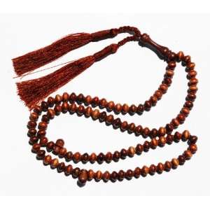  Iron Wood Prayer Beads   6mm Contoured Beads with 2 