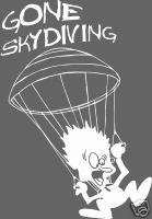 Skydiving lGone sky diving decal  