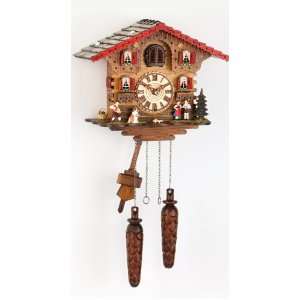  Quartz Cuckoo Clock Swiss house with music, incl 