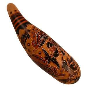  Andes Instrument Rain stick Gourd Rattle 13.5 Hand Carved 