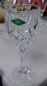 Fancy Shannon 24% Lead Crystal Water Glass Goblet  