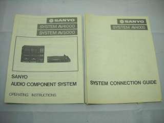 Vintage Sanyo Integrated Stereo Amplifier Dual Cassette Deck Digital 