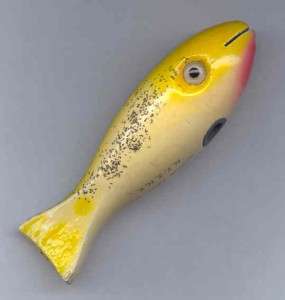   BAIT CO WEASEL SALTWATER STRIPER SURF LURE PLUG YELLOW FLASH  