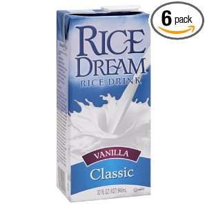 Rice Dream Vanilla, Gluten Free, 32 ounces (Pack of6)  