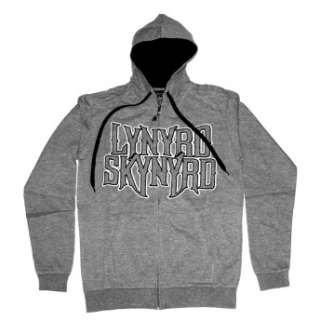 Lynyrd Skynyrd Southern Cross Logo Rock Band Adult Zip Up Hoodie 