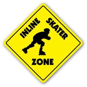  INLINE SKATER ZONE Sign xing skating skates roller gift 