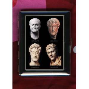  Four Roman Emperor Sculptures Fine ID CIGARETTE CASE 