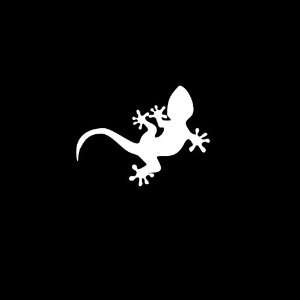  Gecko Car Window Decal Sticker White 4 Automotive