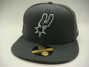   Carbon Graphite White Black NBA Team Color Vintage New Era Hat  