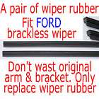 FORD Bracketless Wiper Blade Rubber Refill Replace 28