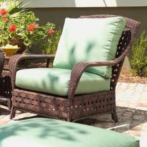   Haven Lounge Chair Fabric Safari / White Stripe Patio, Lawn & Garden