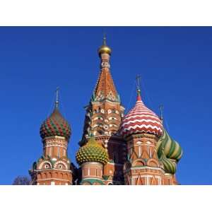  Moscow, Red Square, St Basils Cathedral, Russia Stretched 