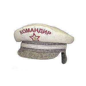 Russian Spa   Sauna Hat Commander 