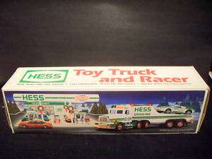 HESS TOYS TRUCKS TOY TRUCK and RACER 1991  