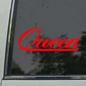  Queen Red Decal Rock Band Car Truck Bumper Window Red 
