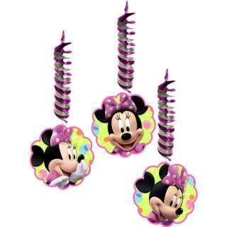 Minnie Mouse Party Supplies Ceiling Danglers   3 Each 726528295642 