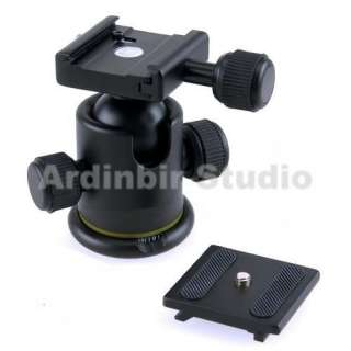 Pro Tripod Ball Head with Quick Release Plate Kit Set  