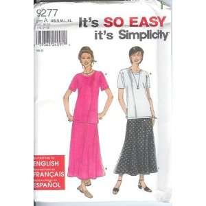  Simplicity Misses TOP and SKIRT Sewing Pattern 9277 Size A 