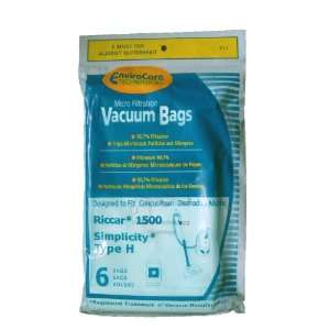 12 Riccar Simplicity Type H Vacuum Bags, Canister Vacuum 