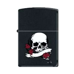  Zippo Lighter Skull with Roses 0611 Health & Personal 