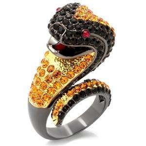   Rings   Designer Inspired Cobra Snake Pave CZ Ring   Size 10 Jewelry