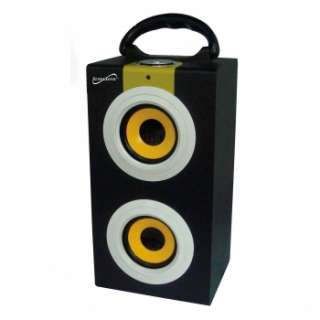 SUPERSONIC PORTABLE BATTERY POWERED SPEAKER w/ USB SD AUX INPUTS SC 