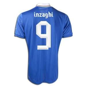 New Soccer Jersey Euro 2012 Inzaghi 9 Italy Home Soccer Jersey 