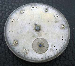 Old Antique Estate Hand Carved Silver Gruen Chronometer Pocket Watch 