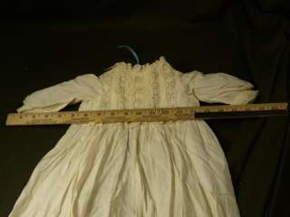 Victorian infant baby christening gown lace trim  