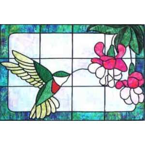  PT1995 Hummingbird Sipper Stained Glass Quilt Pattern by 