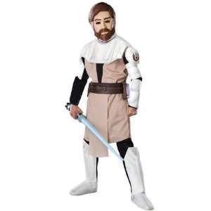 Lets Party By Rubies Costumes Star Wars Animated Deluxe Obi Wan Kenobi 