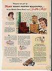 1944 TRIMZ READY PAST​ED WALLPAPER Claudette Colbert AD