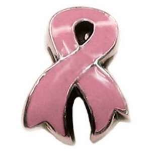  Zable Silver Breast Cancer Awareness Pink Ribbon Bead 