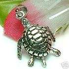 925 STERLING SILVER SEA TURTLE (MOVABLE) CHARM PENDANT
