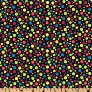   Cat Jazz Dots Lime/Magenta Fabric By The Yard Arts, Crafts & Sewing