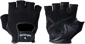 HARBINGER POWER LIFTING GLOVES gym training weight pro  