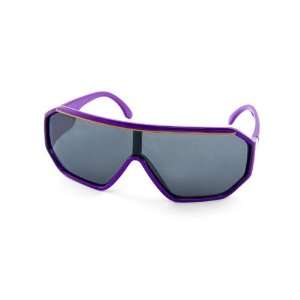  Allegra K Purple Polygon Frame Linked Lens Sunglasses for 