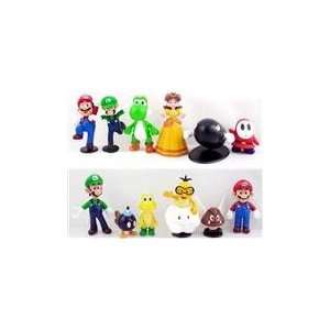    Nintendo Super Mario Bros Mini Figures Set Of 12 Toys & Games
