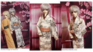 bjd boy doll White Dragon Kimono Outfit Set SD13 super dollfie 
