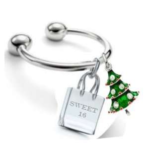  Sweet 16 Christmas Key Ring Jewelry