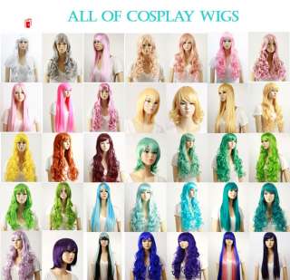 WHITE Short cosplay party wig 3398 #600  