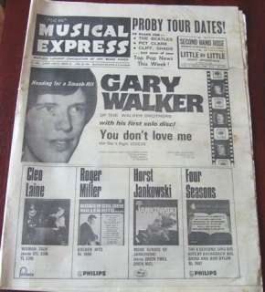 GARY WALKER DUSTY NEW MUSICAL EXPRESS MAG FEB 18 1966  