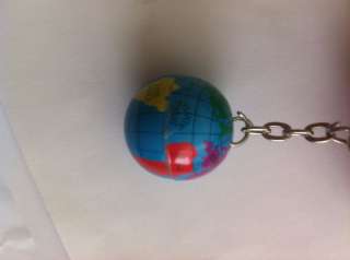 Keychain Earth Day Globe PEACE International World  