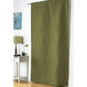  Embossed Thermal Door Curtain Green Colour 117 x 213cm 